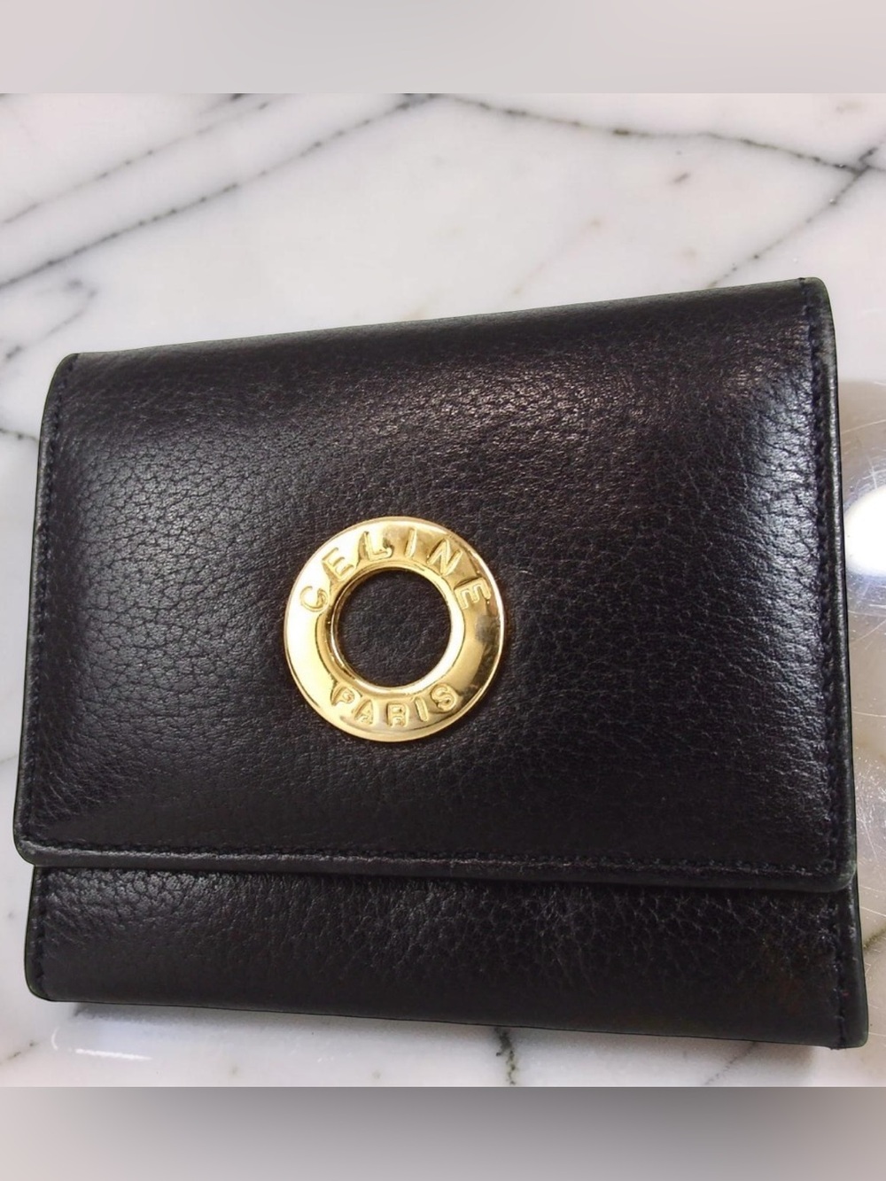 Celine Black Leather Coin Purse 😍🖤